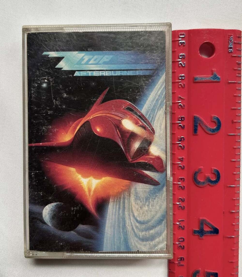 VTG ZZ Top Afterburner Cassette Tape well loved !! Untested